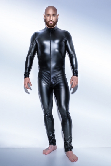 Noir Handmade Heren Fetish Catsuit